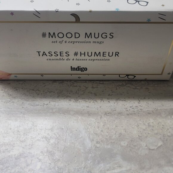 #327 NWT Indigo Mood Mugs Set of 4 - Picture 7 of 7